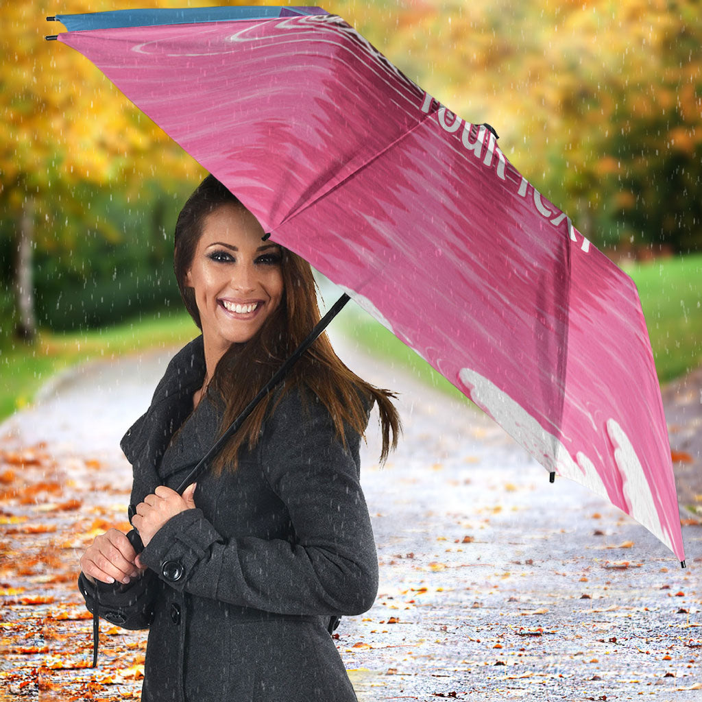 Personalised Bumbunga Lake Australia Umbrella Pink Salt Lake Loch-eel Monster