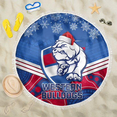 custom-bulldogs-football-christmas-beach-blanket-merry-xmas-2023-mix-aboriginal-art