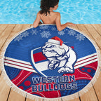 custom-bulldogs-football-christmas-beach-blanket-merry-xmas-2023-mix-aboriginal-art
