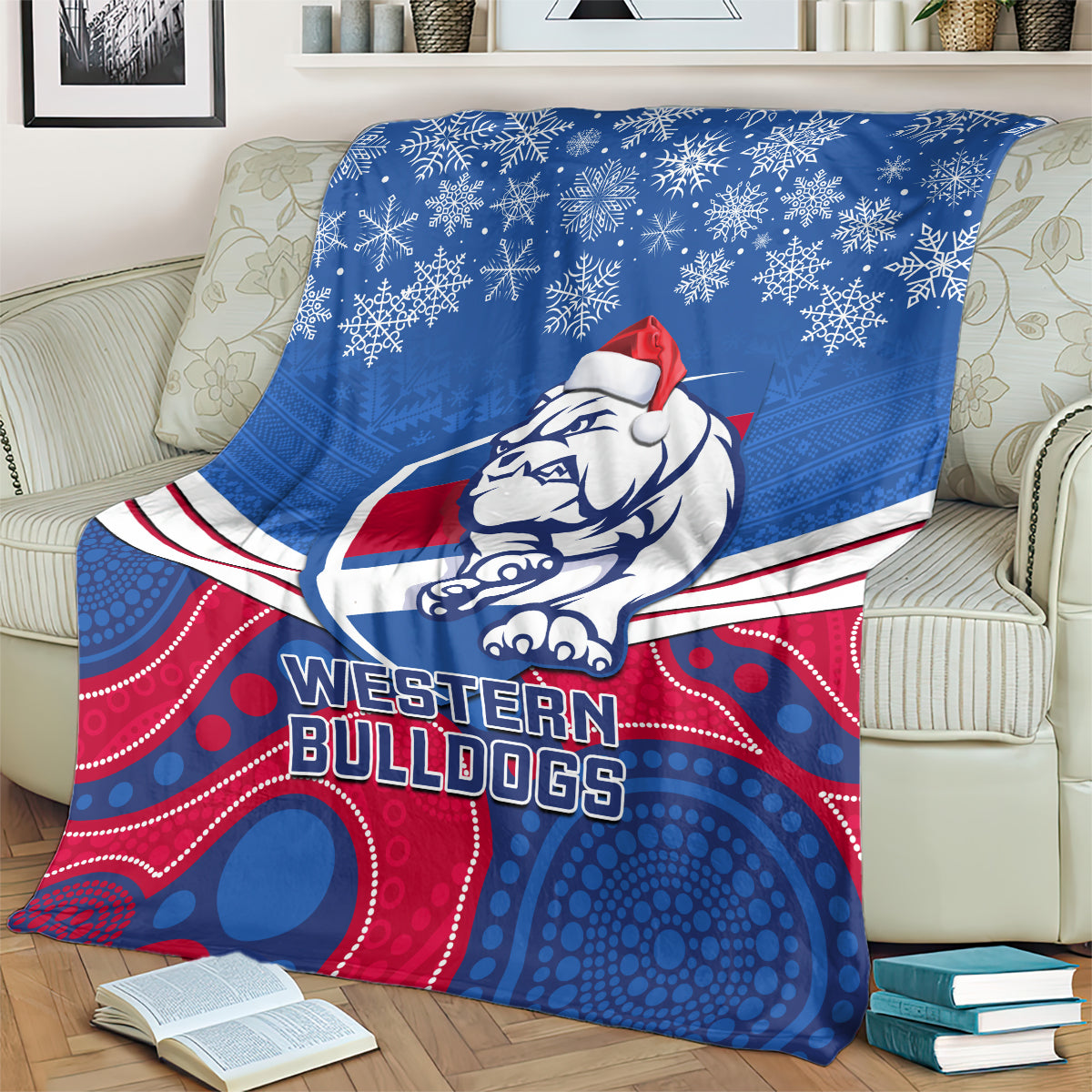 custom-bulldogs-football-christmas-blanket-merry-xmas-2023-mix-aboriginal-art