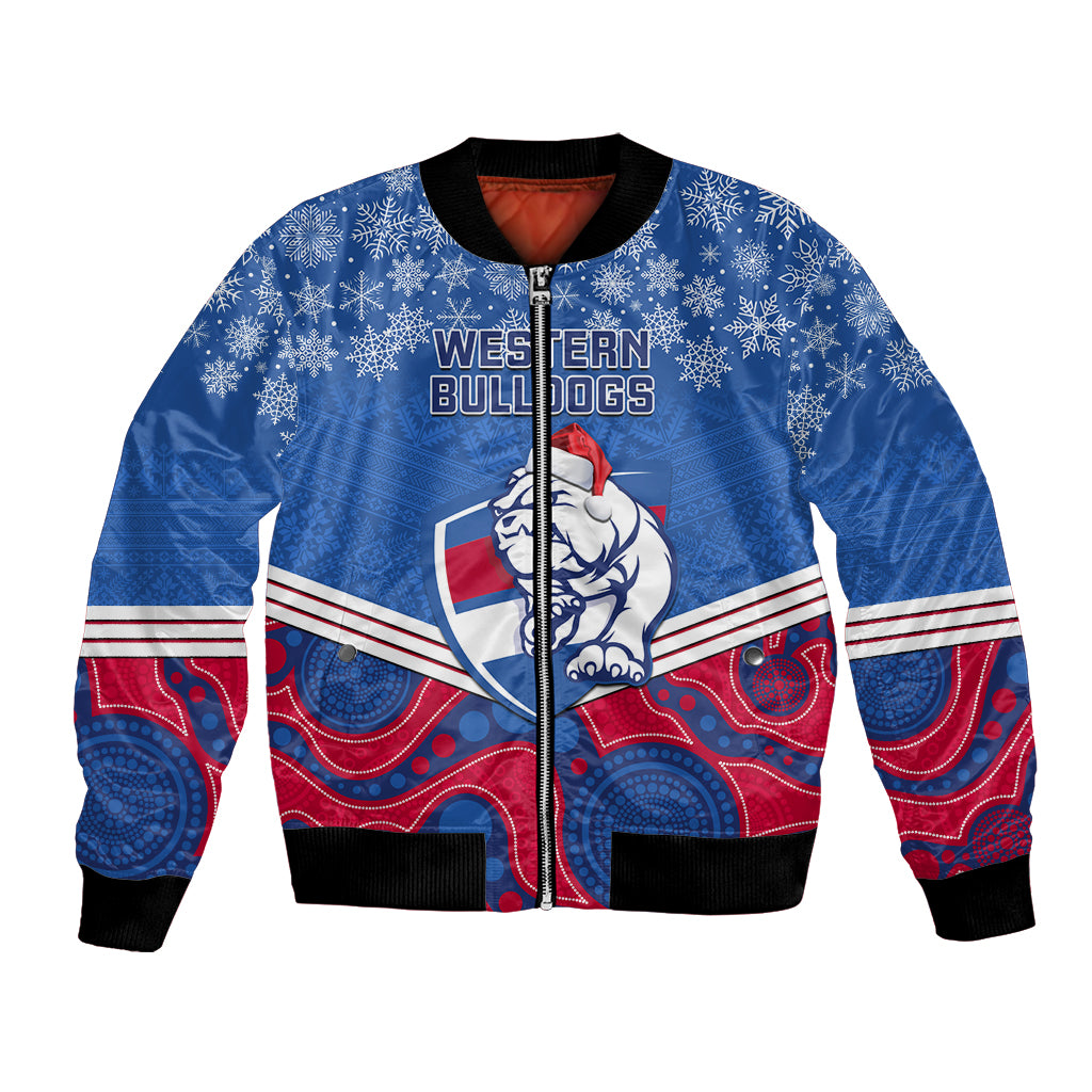 custom-bulldogs-football-christmas-bomber-jacket-merry-xmas-2023-mix-aboriginal-art
