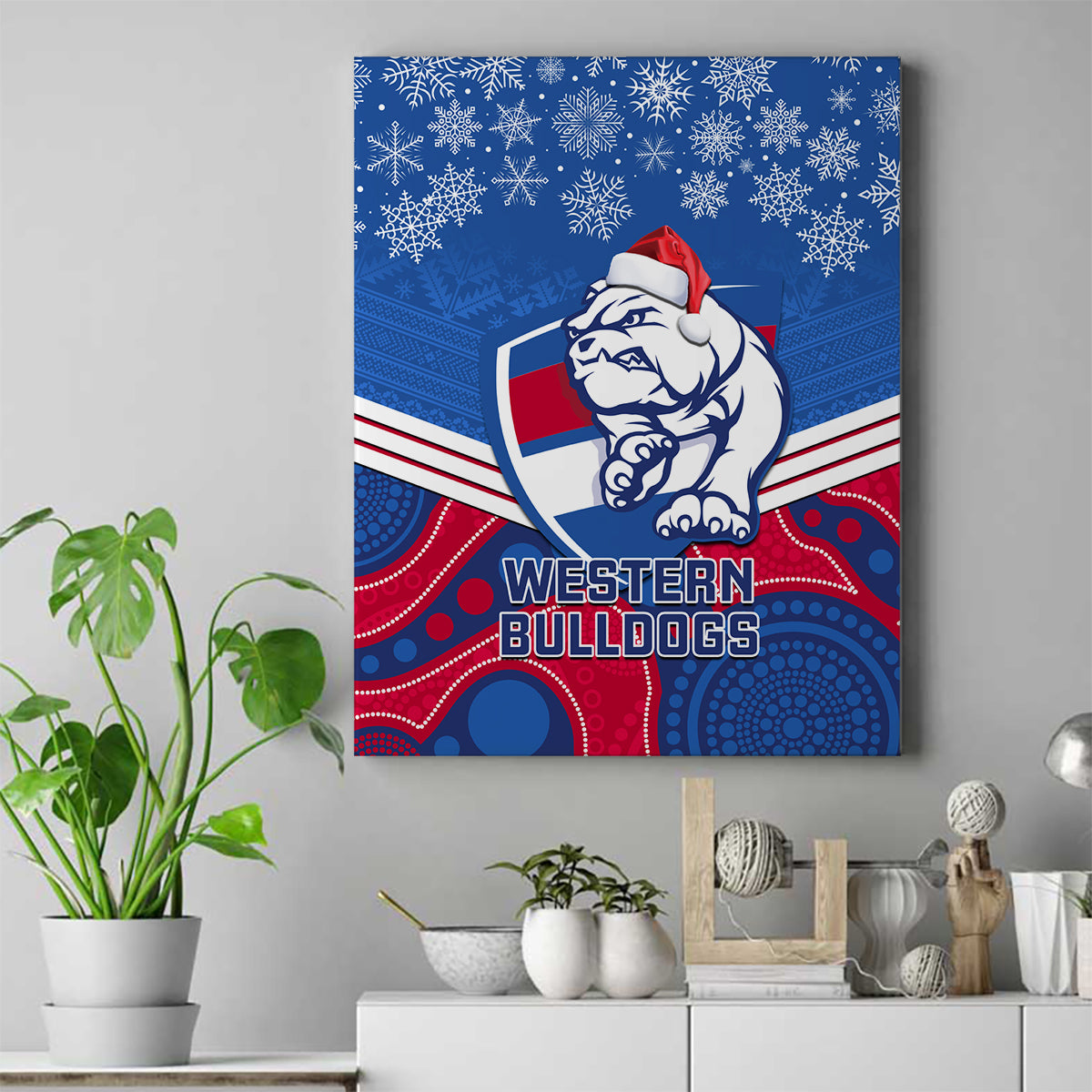 custom-bulldogs-football-christmas-canvas-wall-art-merry-xmas-2023-mix-aboriginal-art
