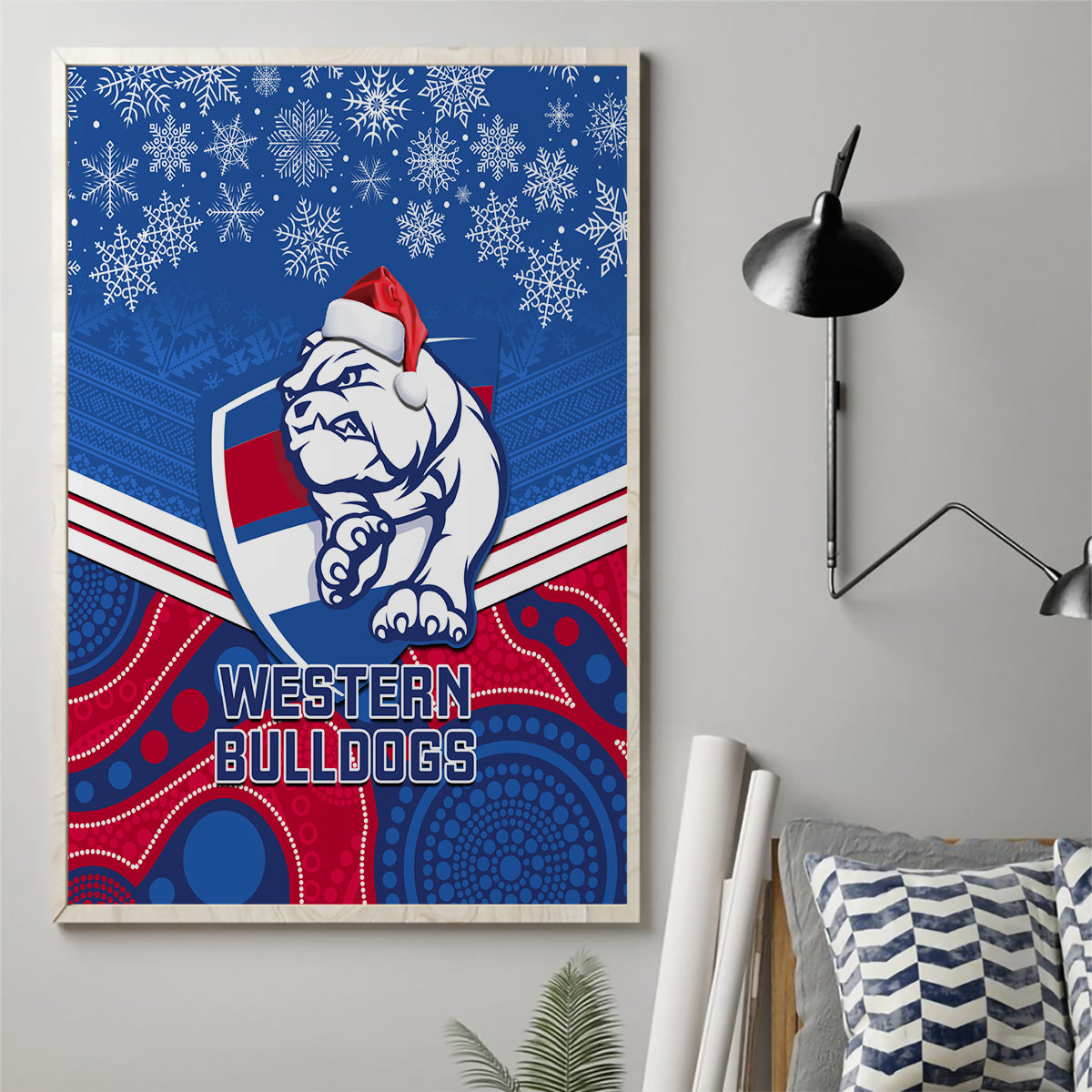 custom-bulldogs-football-christmas-canvas-wall-art-merry-xmas-2023-mix-aboriginal-art