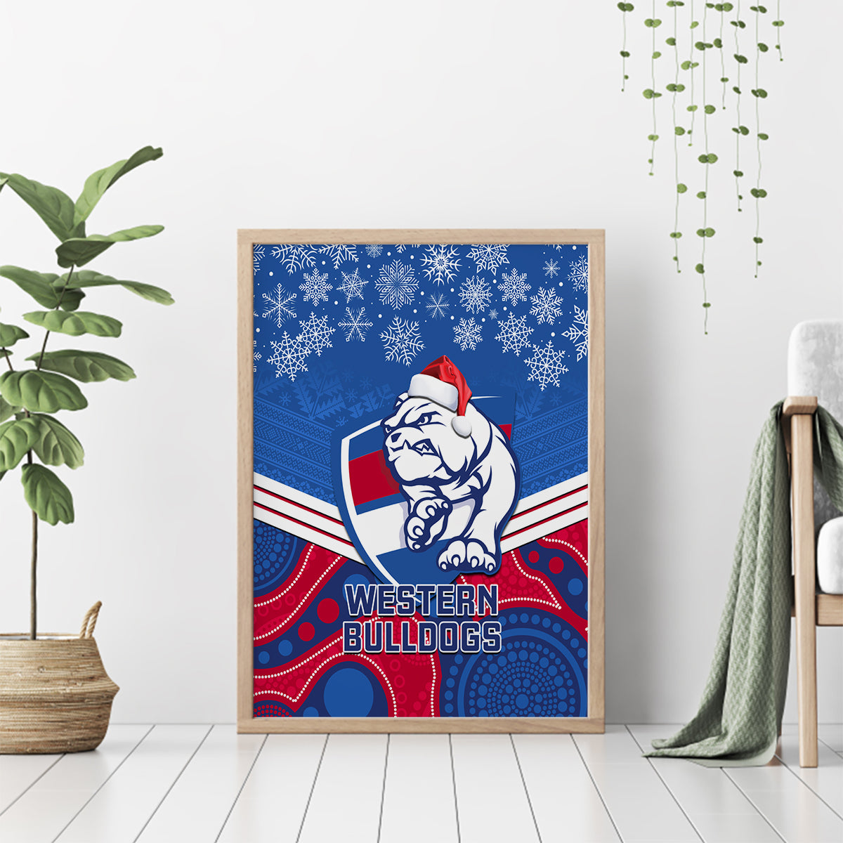custom-bulldogs-football-christmas-canvas-wall-art-merry-xmas-2023-mix-aboriginal-art