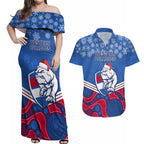 custom-bulldogs-football-christmas-couples-matching-off-shoulder-maxi-dress-and-hawaiian-shirt-merry-xmas-2023-mix-aboriginal-art