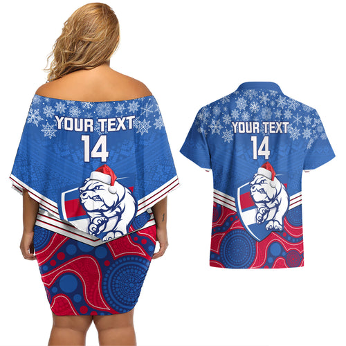 custom-bulldogs-football-christmas-couples-matching-off-shoulder-short-dress-and-hawaiian-shirt-merry-xmas-2023-mix-aboriginal-art