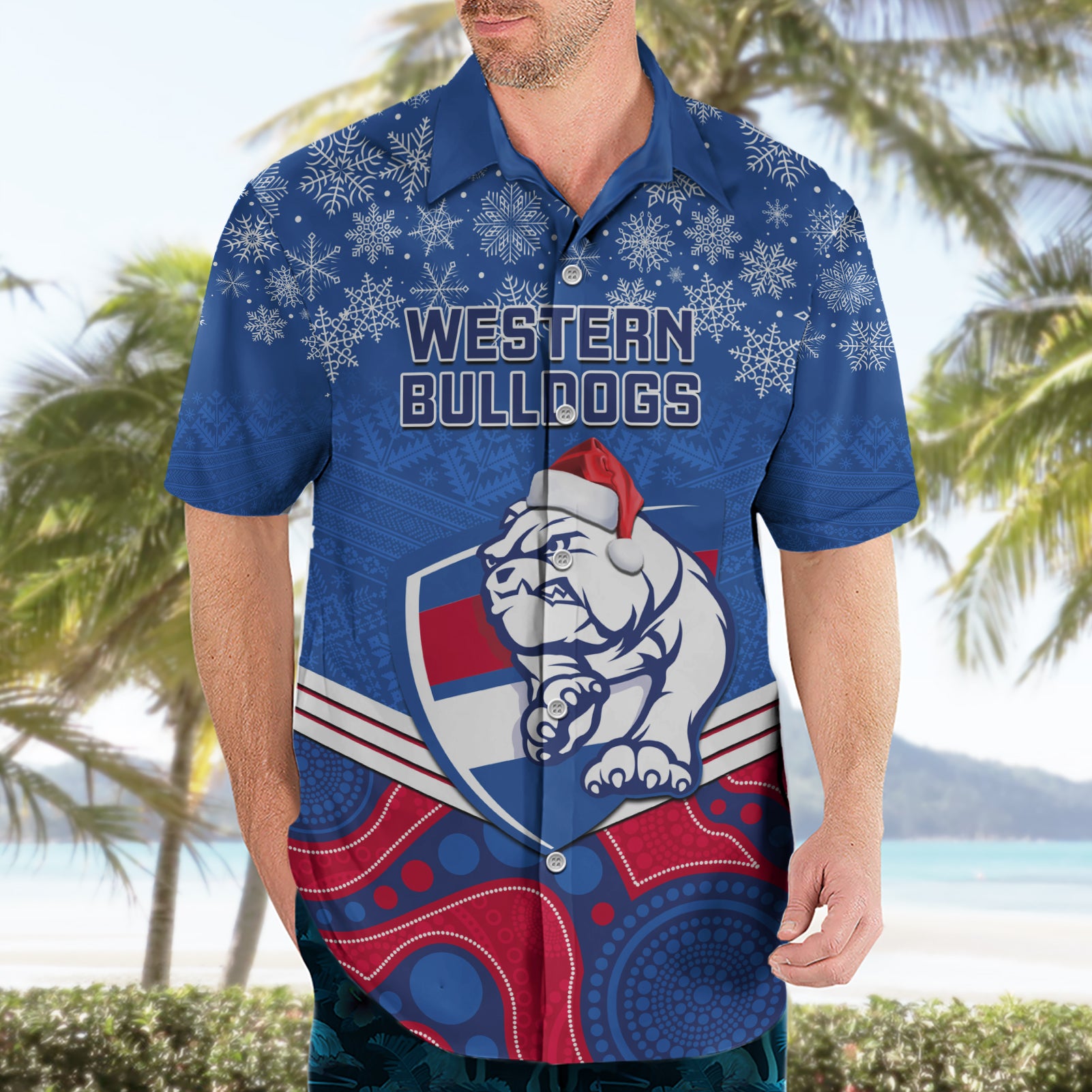 custom-bulldogs-football-christmas-hawaiian-shirt-merry-xmas-2023-mix-aboriginal-art