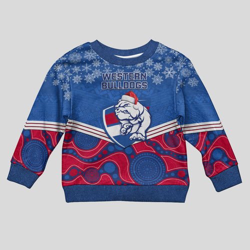 custom-bulldogs-football-christmas-kid-ugly-christmas-sweater-merry-xmas-2023-mix-aboriginal-art