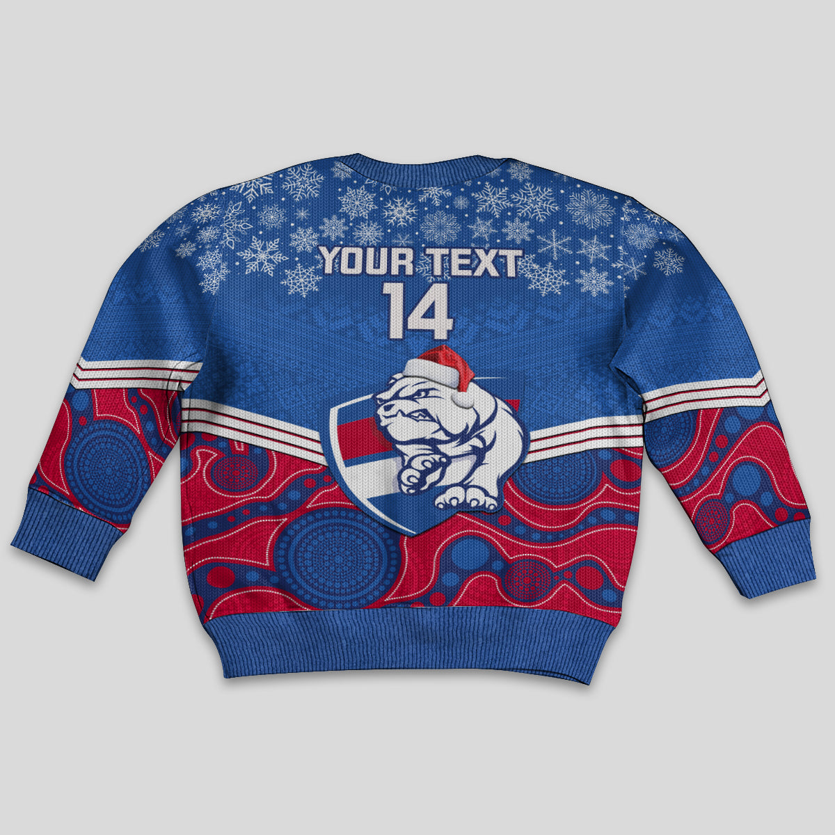custom-bulldogs-football-christmas-kid-ugly-christmas-sweater-merry-xmas-2023-mix-aboriginal-art