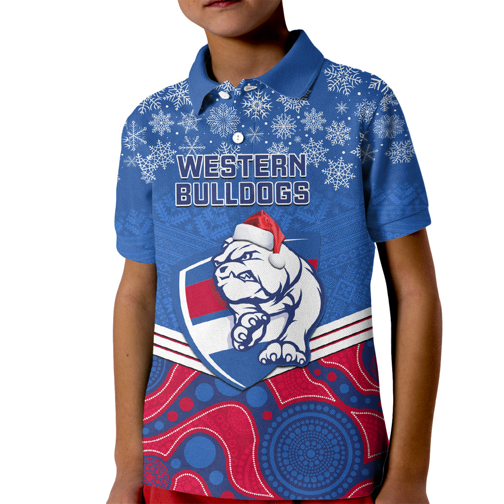 custom-bulldogs-football-christmas-kid-polo-shirt-merry-xmas-2023-mix-aboriginal-art