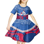 custom-bulldogs-football-christmas-kid-short-sleeve-dress-merry-xmas-2023-mix-aboriginal-art