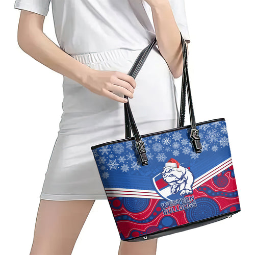 custom-bulldogs-football-christmas-leather-tote-bag-merry-xmas-2023-mix-aboriginal-art