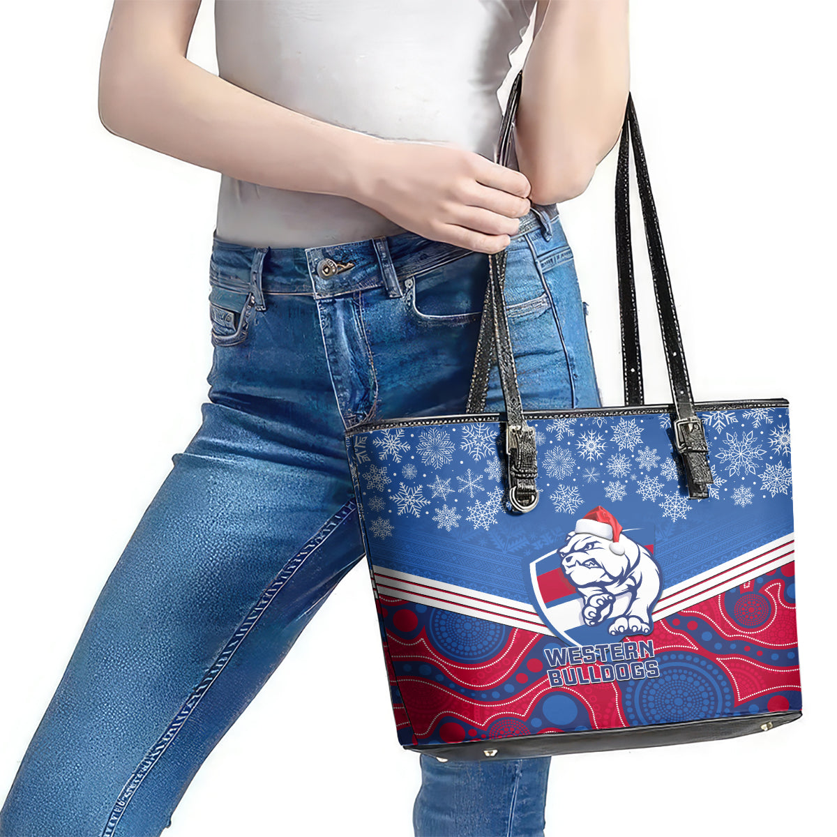 custom-bulldogs-football-christmas-leather-tote-bag-merry-xmas-2023-mix-aboriginal-art