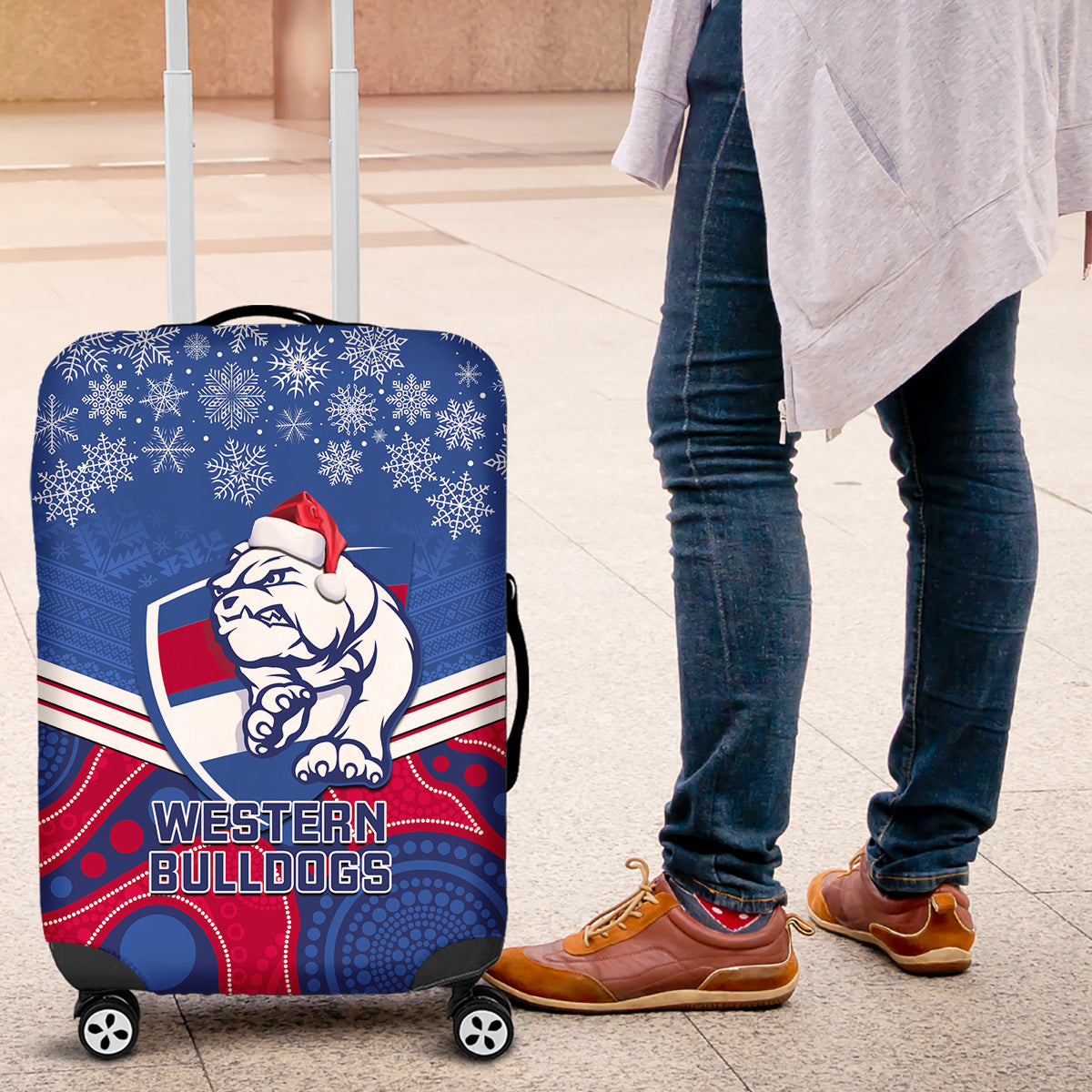 custom-bulldogs-football-christmas-luggage-cover-merry-xmas-2023-mix-aboriginal-art