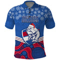 custom-bulldogs-football-christmas-polo-shirt-merry-xmas-2023-mix-aboriginal-art