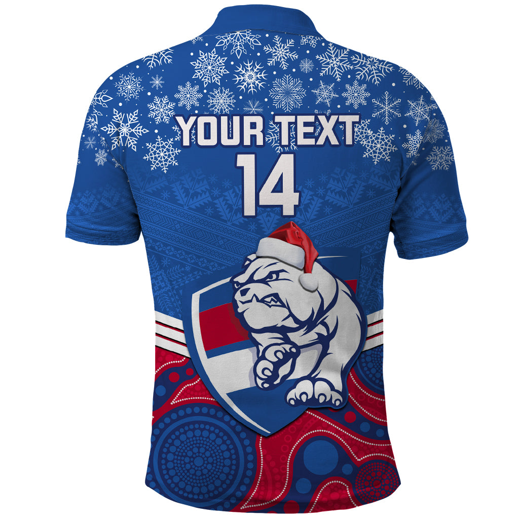 custom-bulldogs-football-christmas-polo-shirt-merry-xmas-2023-mix-aboriginal-art