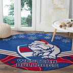 custom-bulldogs-football-christmas-round-carpet-merry-xmas-2023-mix-aboriginal-art