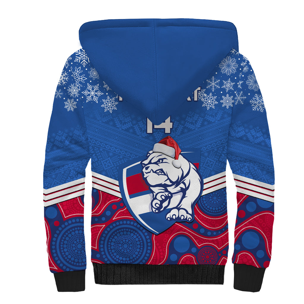 custom-bulldogs-football-christmas-sherpa-hoodie-merry-xmas-2023-mix-aboriginal-art