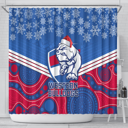 custom-bulldogs-football-christmas-shower-curtain-merry-xmas-2023-mix-aboriginal-art