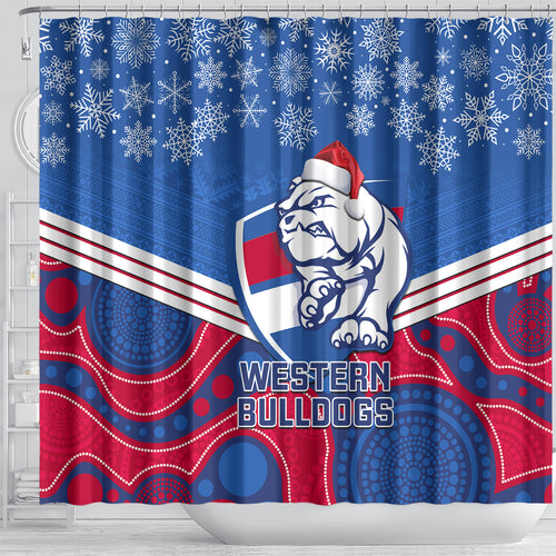custom-bulldogs-football-christmas-shower-curtain-merry-xmas-2023-mix-aboriginal-art