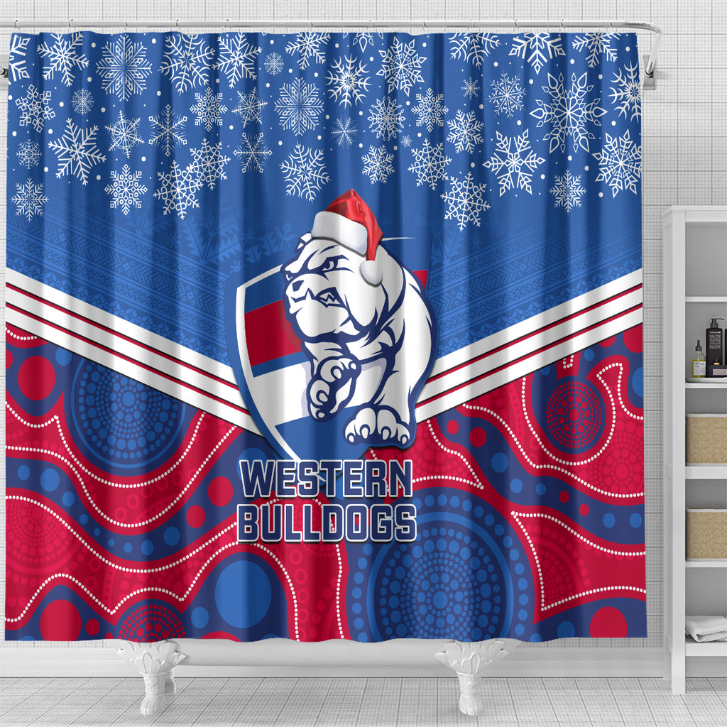 custom-bulldogs-football-christmas-shower-curtain-merry-xmas-2023-mix-aboriginal-art