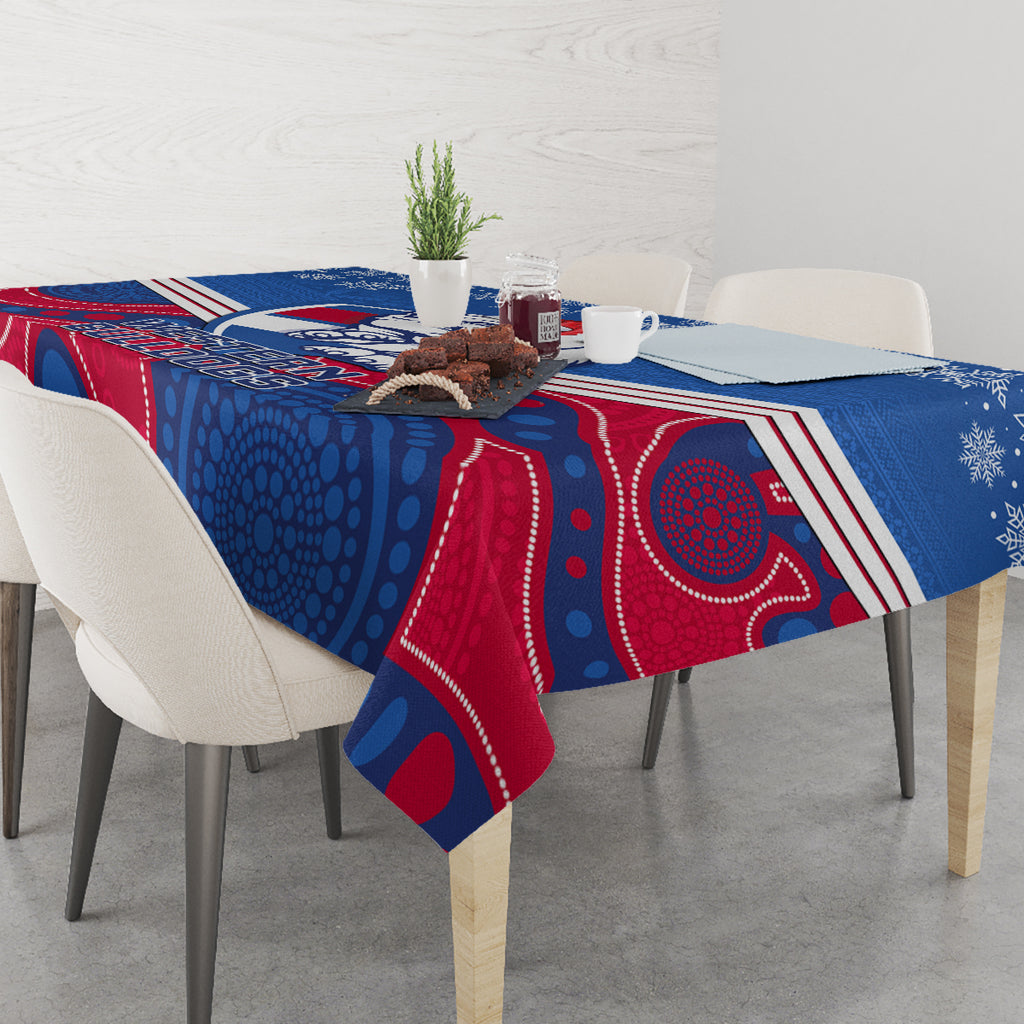 custom-bulldogs-football-christmas-tablecloth-merry-xmas-2023-mix-aboriginal-art