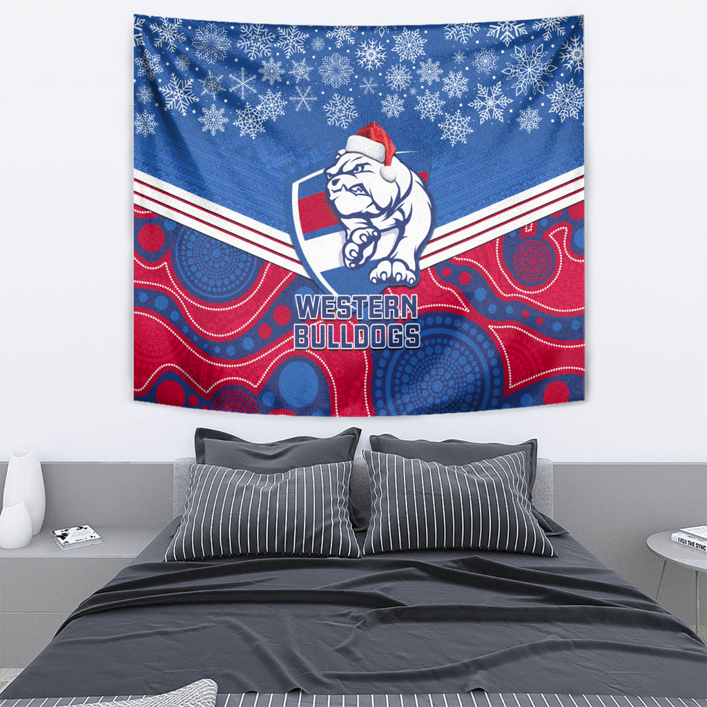 custom-bulldogs-football-christmas-tapestry-merry-xmas-2023-mix-aboriginal-art
