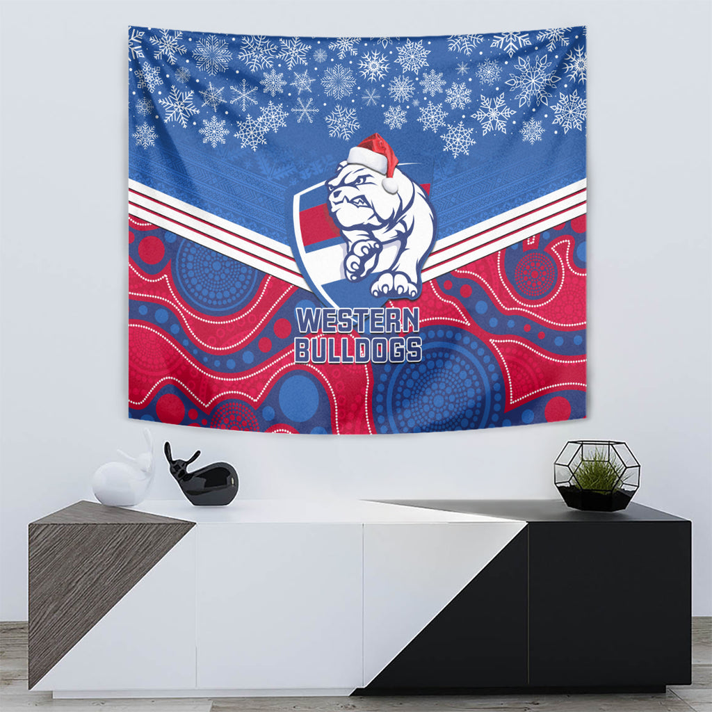 custom-bulldogs-football-christmas-tapestry-merry-xmas-2023-mix-aboriginal-art