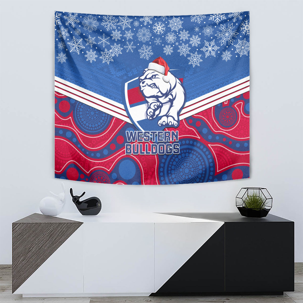custom-bulldogs-football-christmas-tapestry-merry-xmas-2023-mix-aboriginal-art