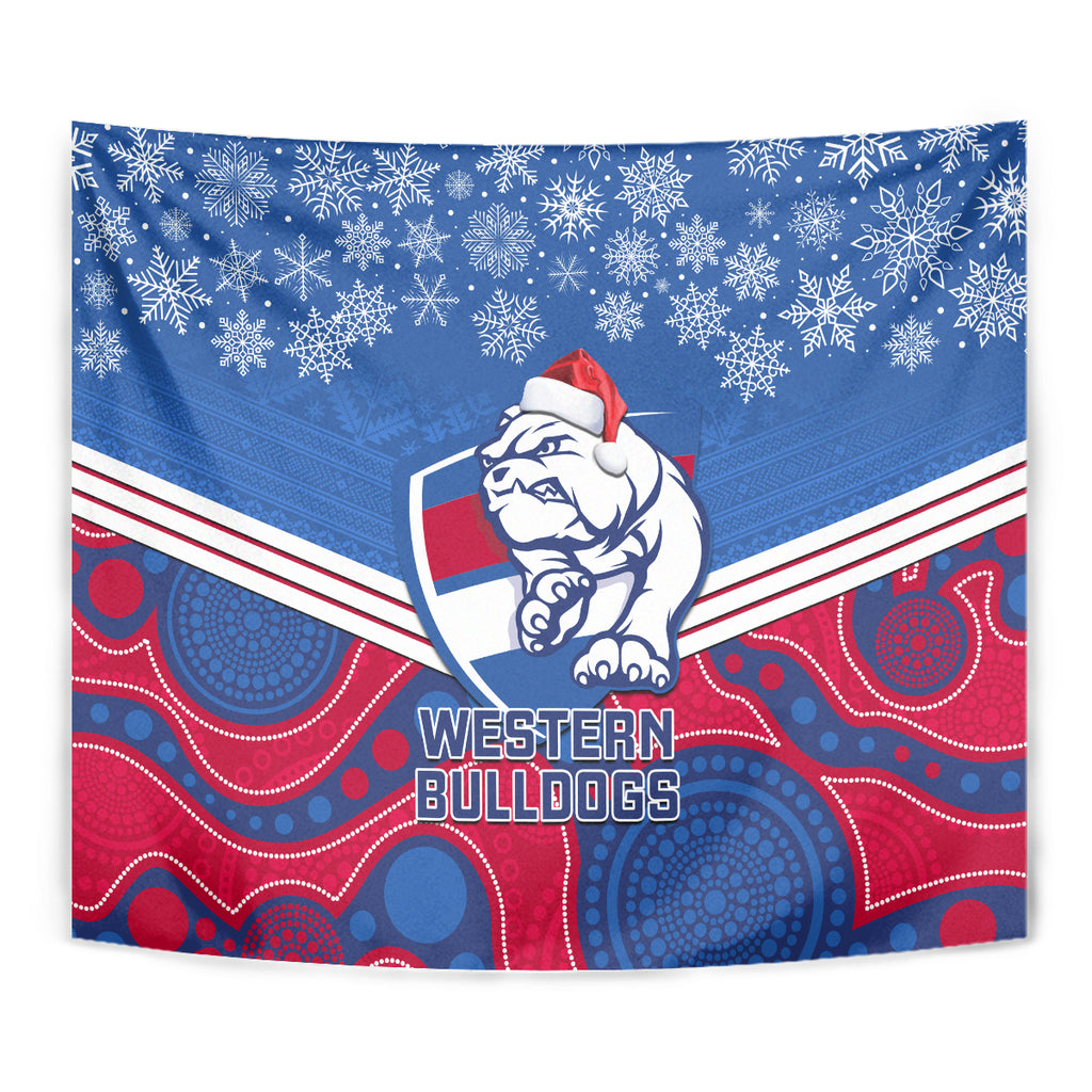 custom-bulldogs-football-christmas-tapestry-merry-xmas-2023-mix-aboriginal-art