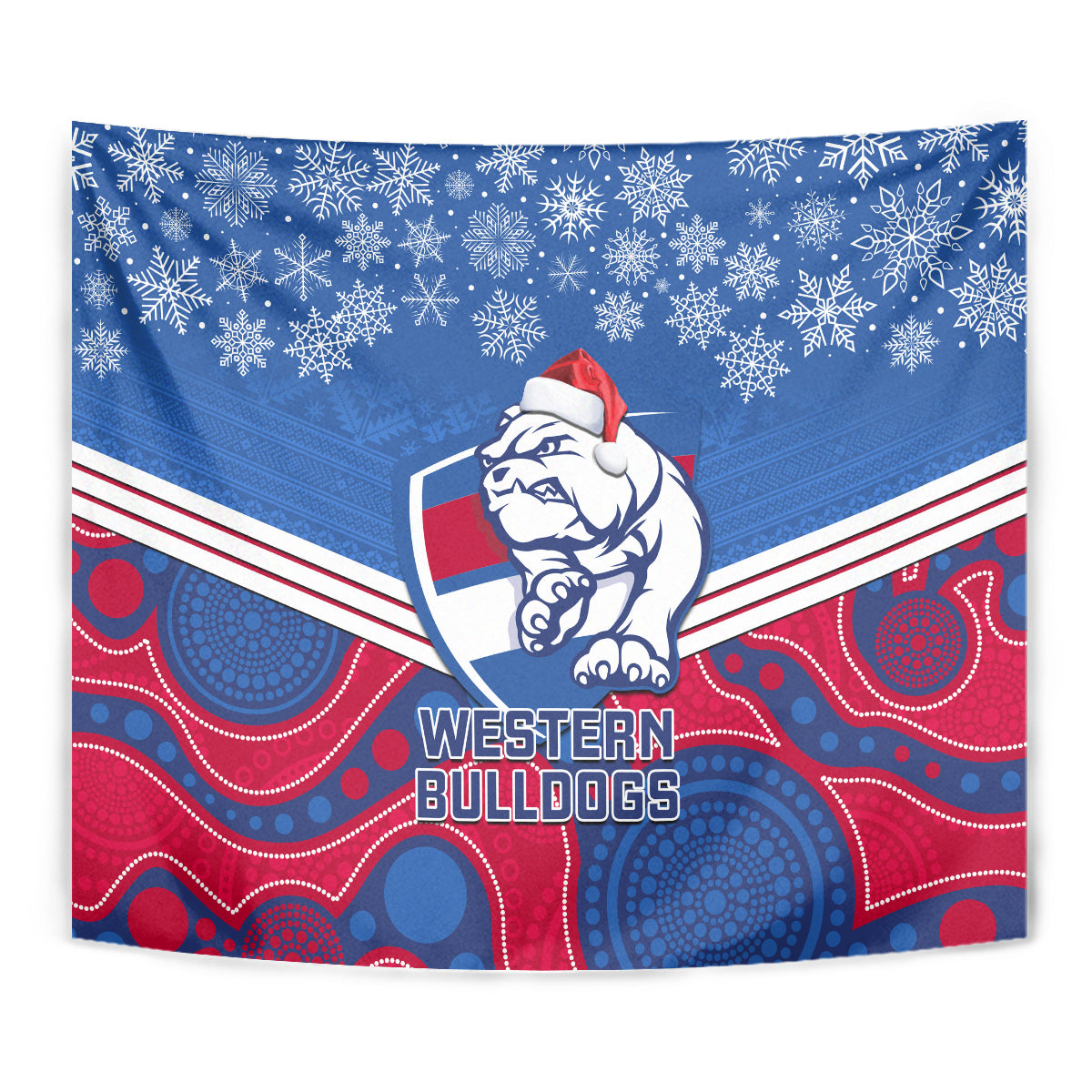 custom-bulldogs-football-christmas-tapestry-merry-xmas-2023-mix-aboriginal-art
