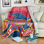 custom-adelaide-crows-football-christmas-blanket-merry-xmas-2023-mix-aboriginal-art