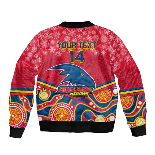 custom-adelaide-crows-football-christmas-bomber-jacket-merry-xmas-2023-mix-aboriginal-art