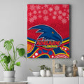custom-adelaide-crows-football-christmas-canvas-wall-art-merry-xmas-2023-mix-aboriginal-art
