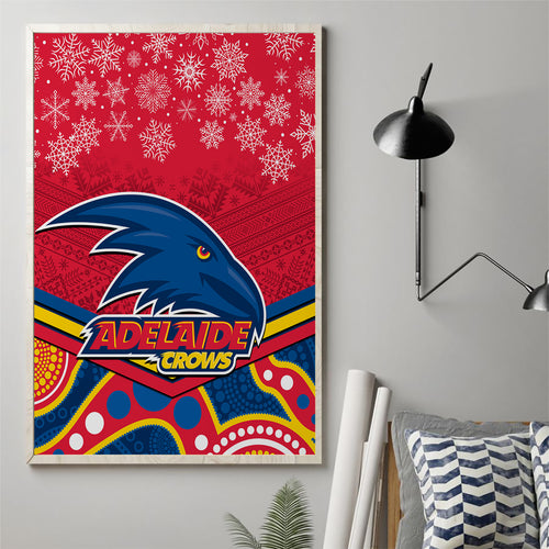 custom-adelaide-crows-football-christmas-canvas-wall-art-merry-xmas-2023-mix-aboriginal-art