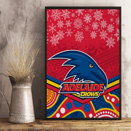 custom-adelaide-crows-football-christmas-canvas-wall-art-merry-xmas-2023-mix-aboriginal-art