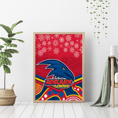 custom-adelaide-crows-football-christmas-canvas-wall-art-merry-xmas-2023-mix-aboriginal-art
