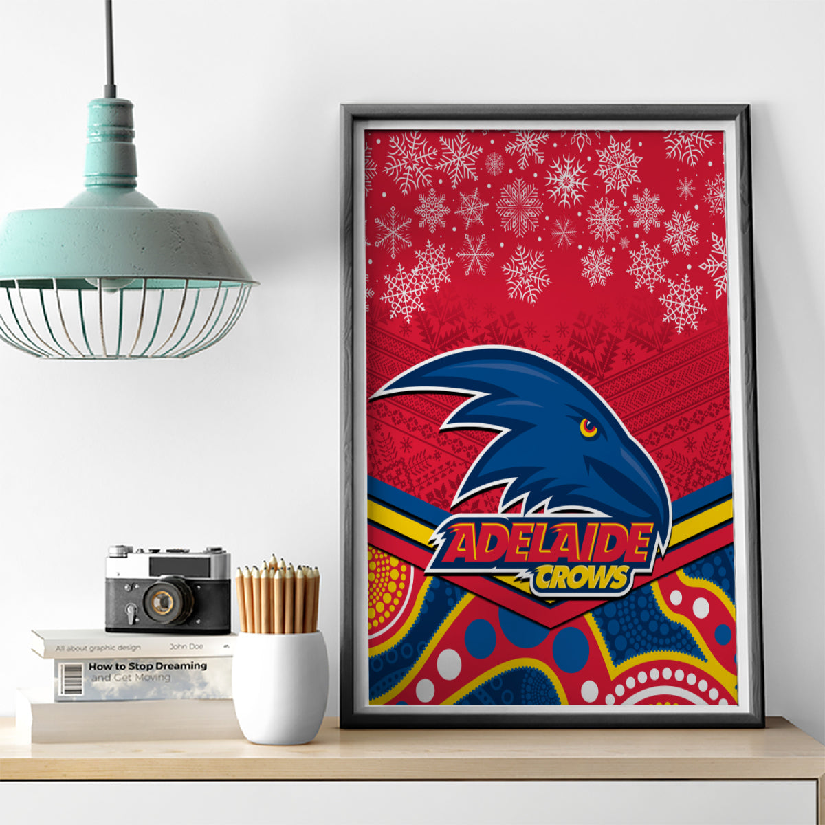 custom-adelaide-crows-football-christmas-canvas-wall-art-merry-xmas-2023-mix-aboriginal-art