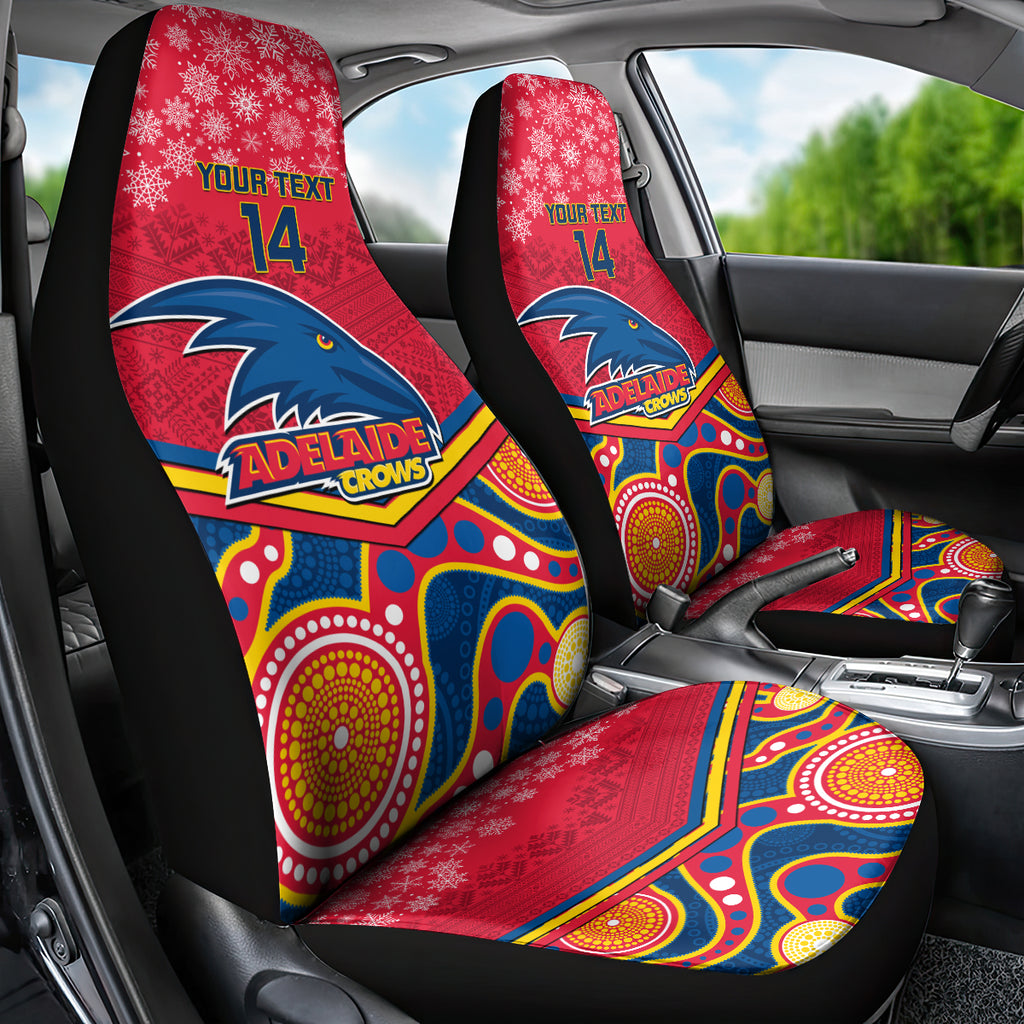 custom-adelaide-crows-football-christmas-car-seat-cover-merry-xmas-2023-mix-aboriginal-art