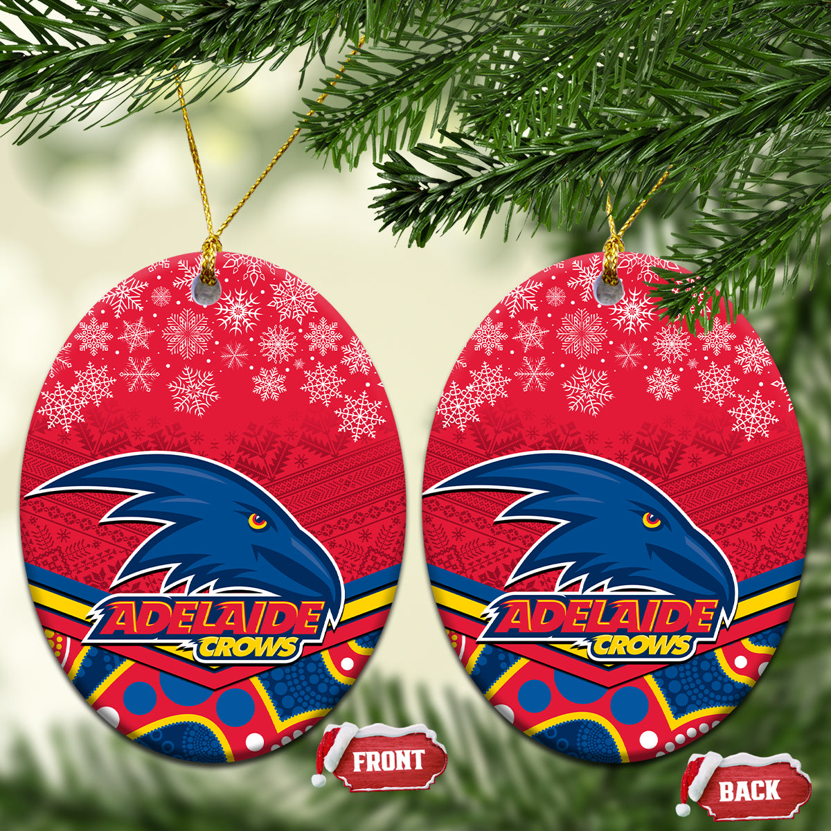 adelaide-crows-football-christmas-ceramic-ornament-merry-xmas-2023-mix-aboriginal-art