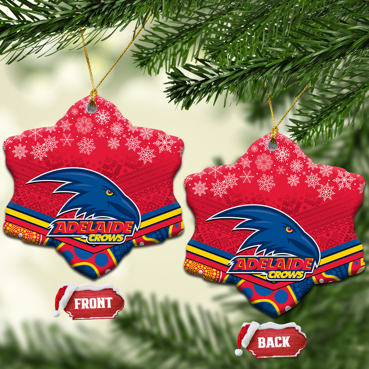 adelaide-crows-football-christmas-ceramic-ornament-merry-xmas-2023-mix-aboriginal-art