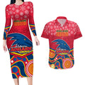 custom-adelaide-crows-football-christmas-couples-matching-long-sleeve-bodycon-dress-and-hawaiian-shirt-merry-xmas-2023-mix-aboriginal-art