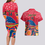 custom-adelaide-crows-football-christmas-couples-matching-long-sleeve-bodycon-dress-and-hawaiian-shirt-merry-xmas-2023-mix-aboriginal-art