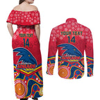 custom-adelaide-crows-football-christmas-couples-matching-off-shoulder-maxi-dress-and-long-sleeve-button-shirt-merry-xmas-2023-mix-aboriginal-art