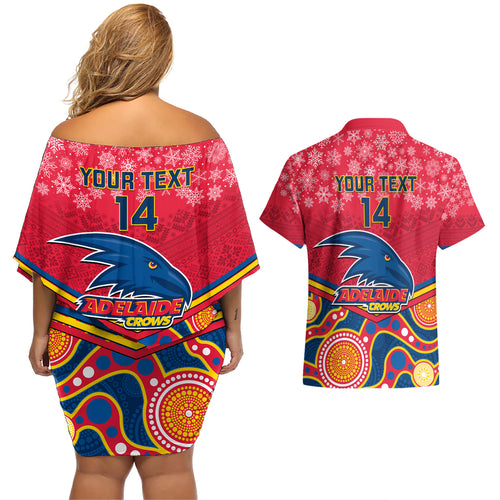custom-adelaide-crows-football-christmas-couples-matching-off-shoulder-short-dress-and-hawaiian-shirt-merry-xmas-2023-mix-aboriginal-art