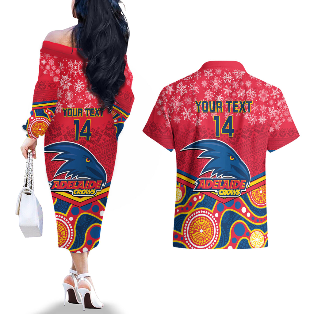 custom-adelaide-crows-football-christmas-couples-matching-off-the-shoulder-long-sleeve-dress-and-hawaiian-shirt-merry-xmas-2023-mix-aboriginal-art