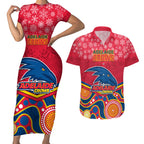 custom-adelaide-crows-football-christmas-couples-matching-short-sleeve-bodycon-dress-and-hawaiian-shirt-merry-xmas-2023-mix-aboriginal-art