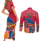 custom-adelaide-crows-football-christmas-couples-matching-short-sleeve-bodycon-dress-and-long-sleeve-button-shirt-merry-xmas-2023-mix-aboriginal-art