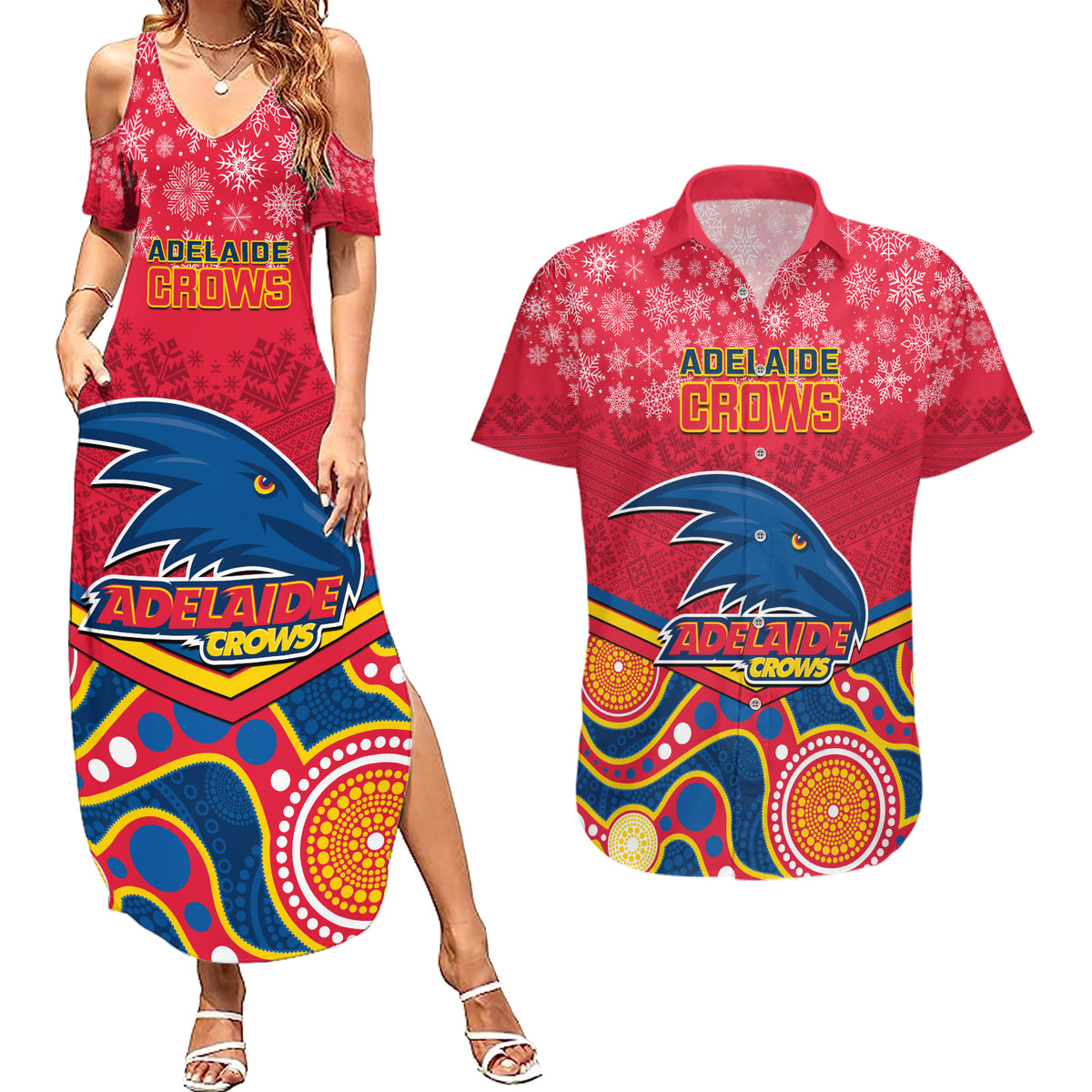 custom-adelaide-crows-football-christmas-couples-matching-summer-maxi-dress-and-hawaiian-shirt-merry-xmas-2023-mix-aboriginal-art