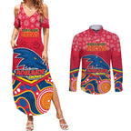 custom-adelaide-crows-football-christmas-couples-matching-summer-maxi-dress-and-long-sleeve-button-shirt-merry-xmas-2023-mix-aboriginal-art